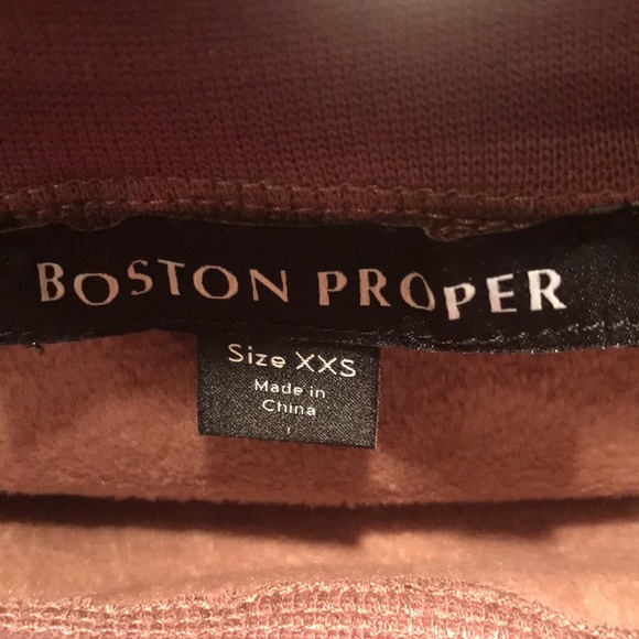 Boston Proper NWOT off shoulder velour top - Picture 7 of 11